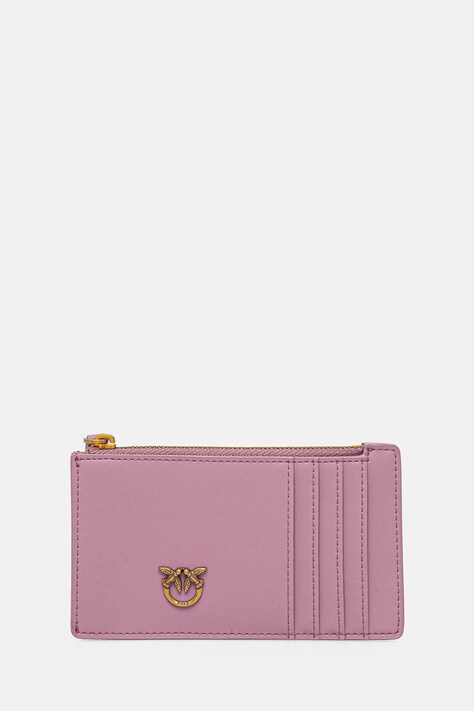 Pinko portofel de piele femei, culoarea violet, 100251 A1YB