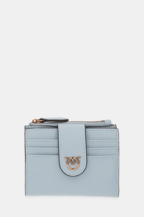 Δερμάτινο πορτοφόλι Pinko χρώμα: μαύρο, 103610 A0F1