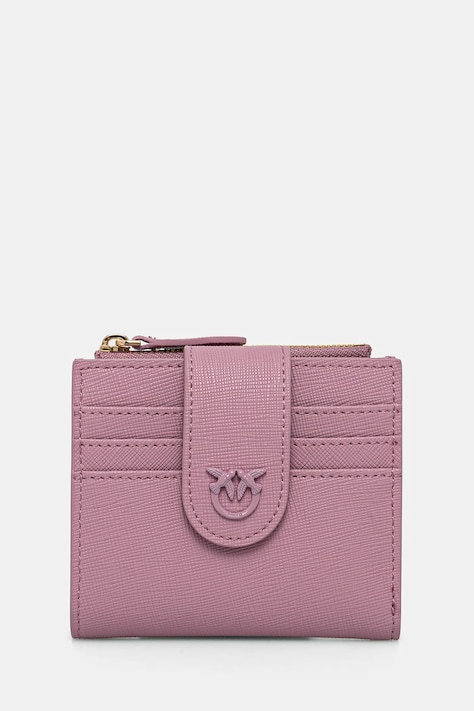 Usnjena denarnica Pinko ženska, roza barva, 103610 A29P