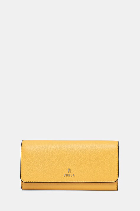 Furla portofel de piele femei, culoarea galben, WP00317 HSF000 CRE00
