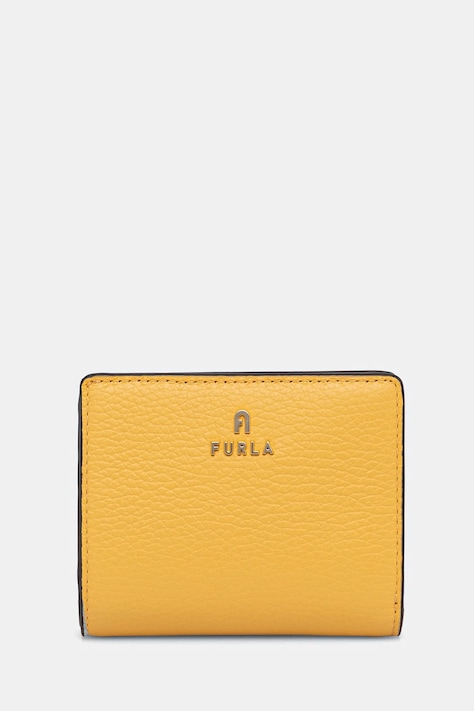 Furla portofel de piele femei, culoarea galben, WP00307 HSF000 CRE00