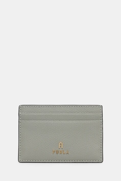 Шкіряний чохол на банківські карти Furla колір сірий WP00305 ARE000 AG700