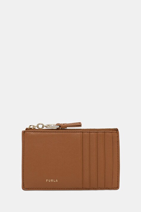 Kožená peňaženka Furla dámska, hnedá farba, WP00449 BX2045 RY000