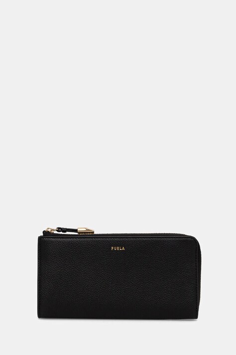 Kožená peněženka Furla černá barva, WP00471 BX3036 O6000