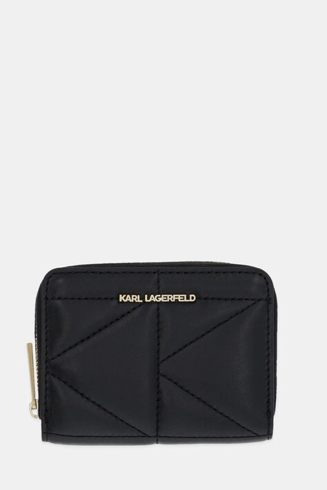 Karl Lagerfeld portofel de piele femei, culoarea negru, A1W32064
