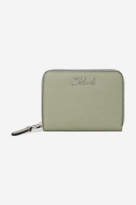Peňaženka Karl Lagerfeld dámska, zelená farba, A1W32105