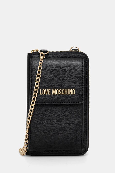 Love Moschino portfel damski kolor czarny JC5701PP1
