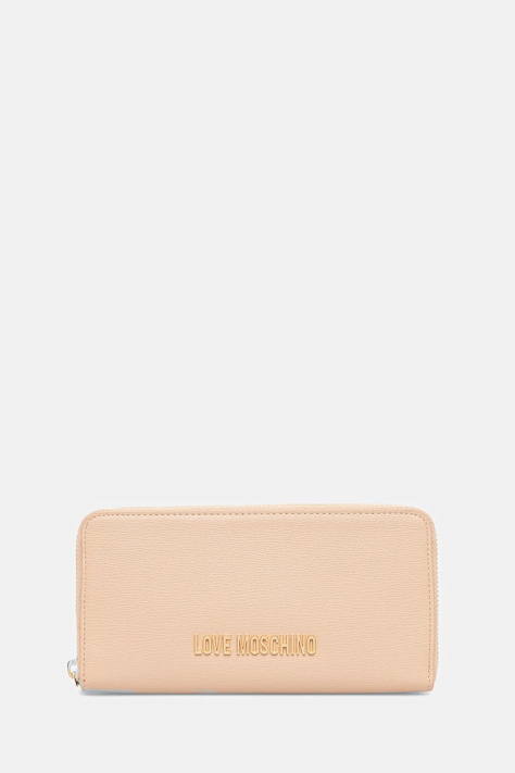 Peňaženka Love Moschino dámska, béžová farba, JC5700PP1
