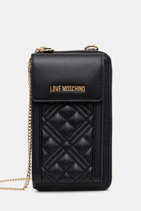 Love Moschino portfel damski kolor czarny JC5682PP1