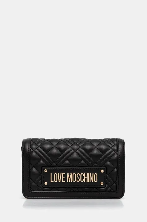 Psaníčko Love Moschino černá barva, JC5681PP1