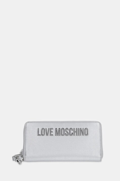 Peněženka Love Moschino stříbrná barva, JC5620PP1