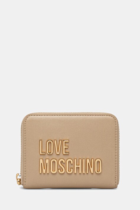 Love Moschino portfel damski kolor beżowy JC5613PP1