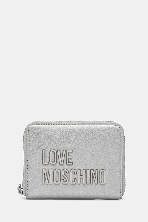 Love Moschino portfel damski kolor srebrny JC5613PP1