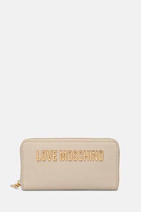 Love Moschino portfel damski kolor beżowy JC5611PP1