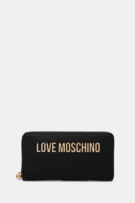 Peňaženka Love Moschino dámska, čierna farba, JC5611PP1