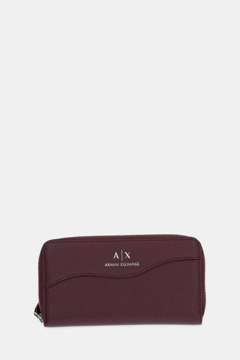 Armani Exchange portfel damski kolor bordowy 948068 CC783