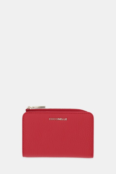 Coccinelle portfel skórzany damski kolor czerwony E2 MW5 11 D1 01
