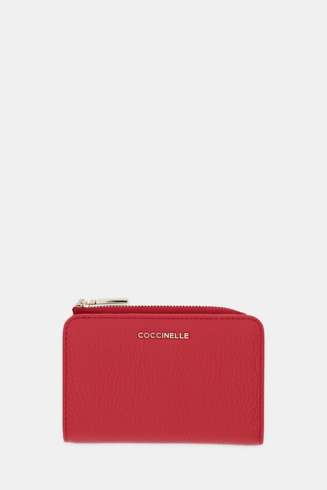 Coccinelle portfel skórzany damski kolor czerwony E2 MW5 11 D1 01