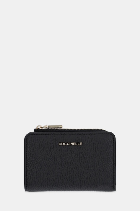 Coccinelle portofel de piele femei, culoarea negru, E2 MW5 11 D1 01