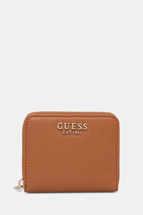 Peněženka Guess LAUREL hnědá barva, SWBG85 00137