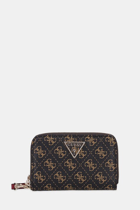 Guess portofel LAUREL femei, culoarea maro, SWQE85 00164