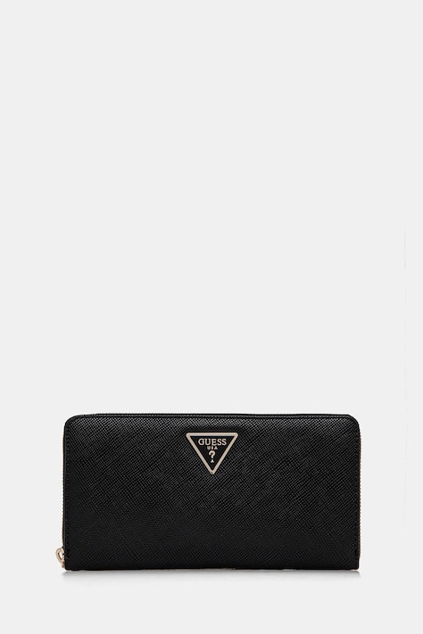 Guess portfel LAUREL damski kolor czarny SWZG85 00163