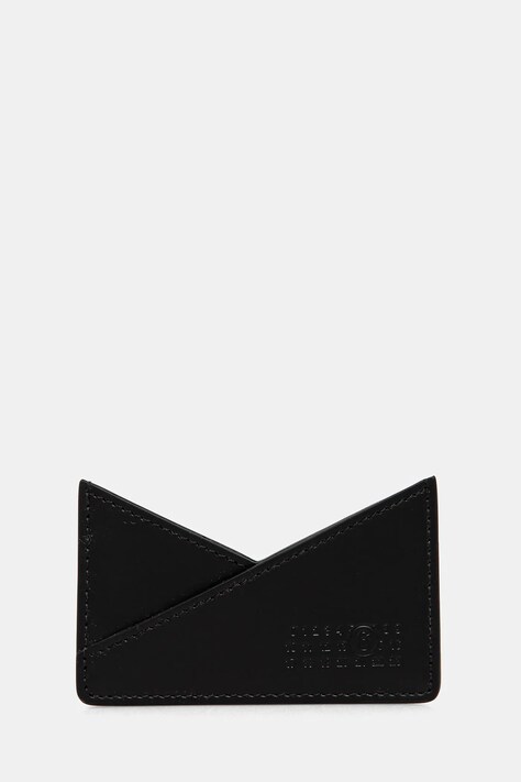 Kožené pouzdro na karty MM6 Maison Margiela černá barva, SA6UI0014.P7183