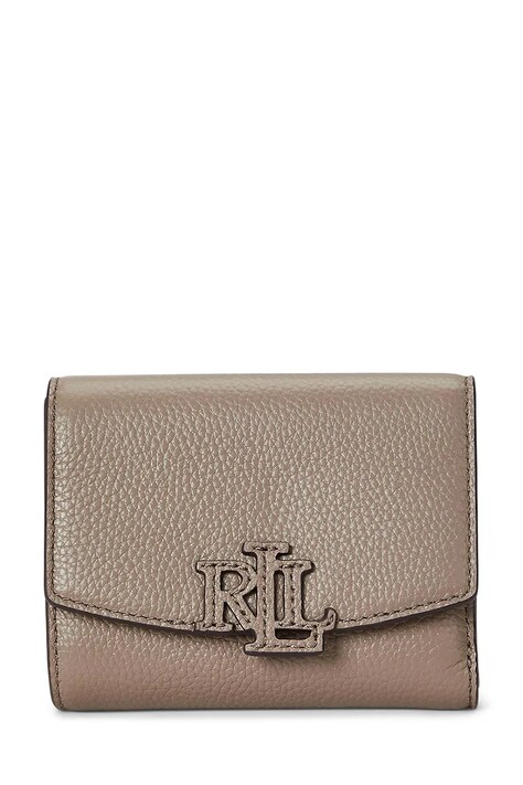 Δερμάτινο πορτοφόλι Lauren Ralph Lauren χρώμα: μαύρο, 432966782