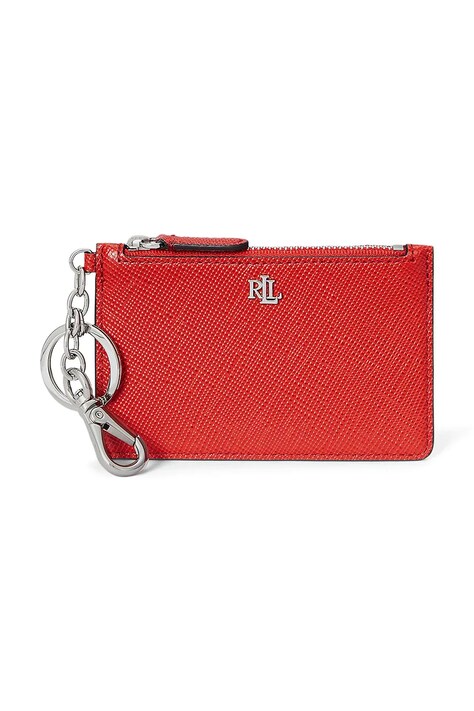 Lauren Ralph Lauren portofel de piele culoarea portocaliu, 432966789