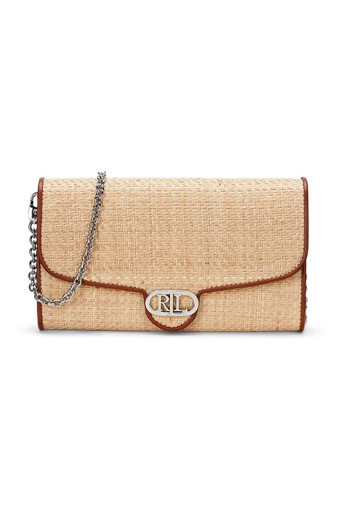 Lauren Ralph Lauren portofel femei, culoarea bej, 432966881