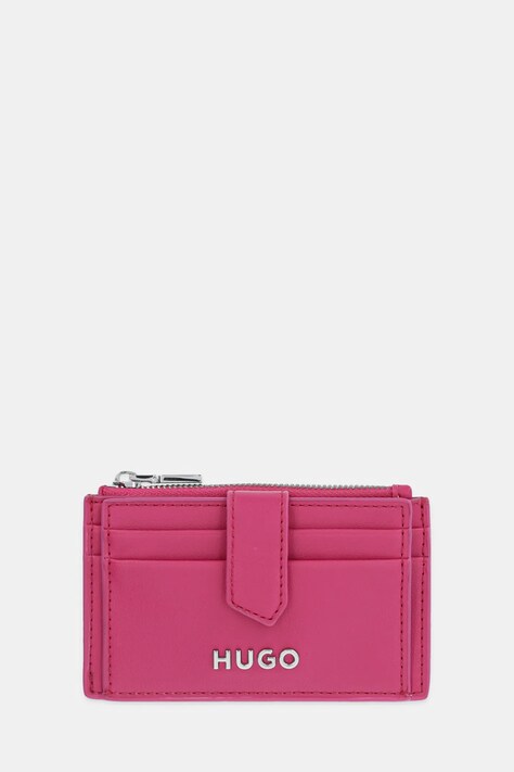 HUGO card-holder femei, culoarea roz, 50541705