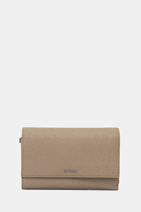 Novčanik Calvin Klein za žene, boja: bež, K60K612940
