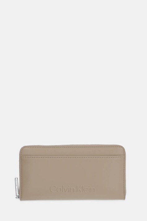 Calvin Klein portofel femei, culoarea bej, K60K612952