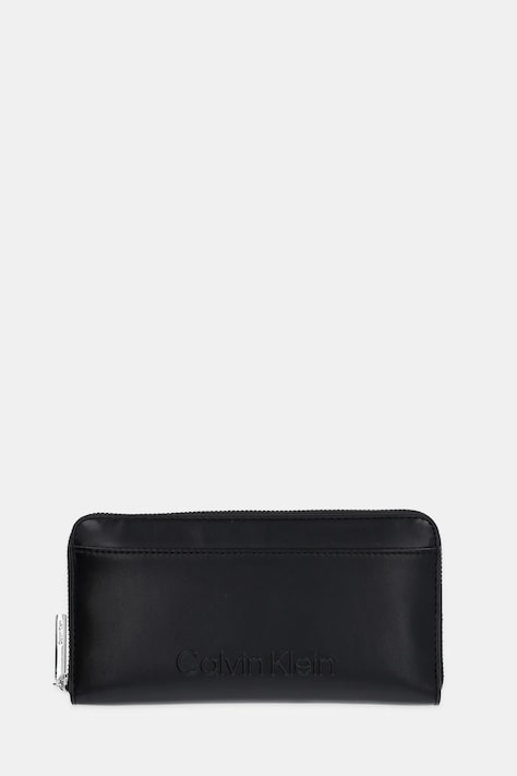Peňaženka Calvin Klein dámska, čierna farba, K60K612952