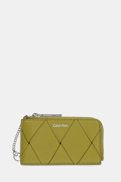 Peňaženka Calvin Klein dámska, zelená farba, K60K612954