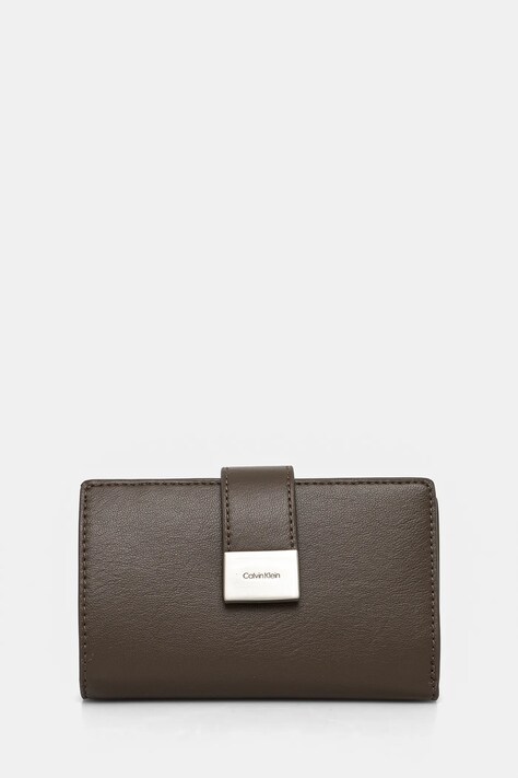 Calvin Klein portofel femei, culoarea maro, K60K612961
