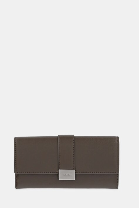 Calvin Klein portofel femei, culoarea maro, K60K612964