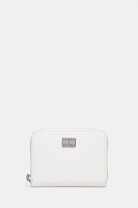 Peňaženka Tommy Jeans dámska, biela farba, AW0AW17298