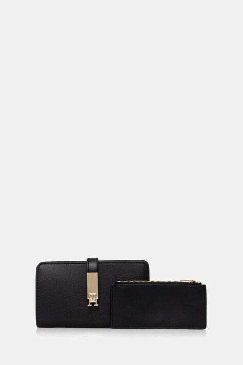 Tommy Hilfiger portofel femei, culoarea negru, AW0AW17262