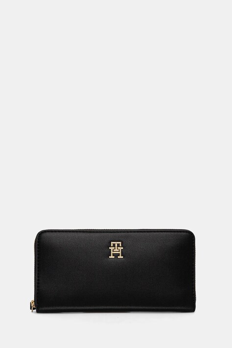 Tommy Hilfiger portofel femei, culoarea negru, AW0AW17266