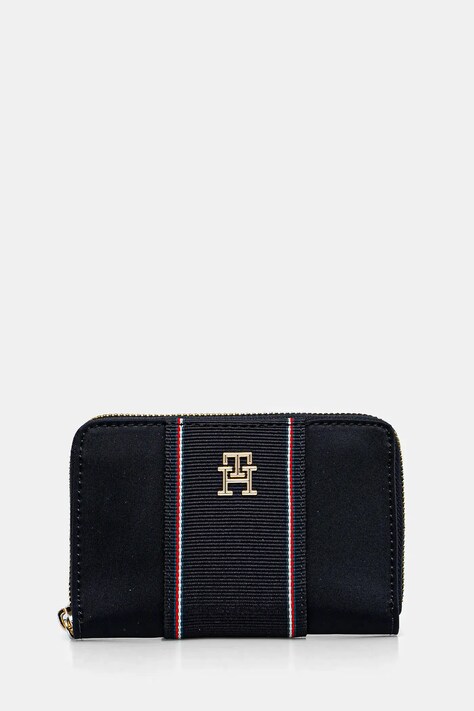 Tommy Hilfiger portofel femei, culoarea albastru marin, AW0AW17268