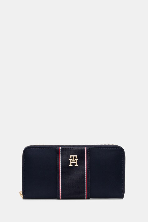 Tommy Hilfiger portofel femei, culoarea albastru marin, AW0AW17271
