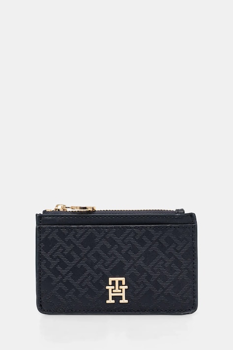 Peněženka Tommy Hilfiger tmavomodrá barva, AW0AW17401