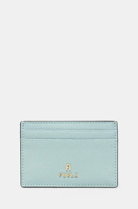 Kožni etui za kartice Furla boja: tirkizna, WP00305.ARE000.AQ0001007
