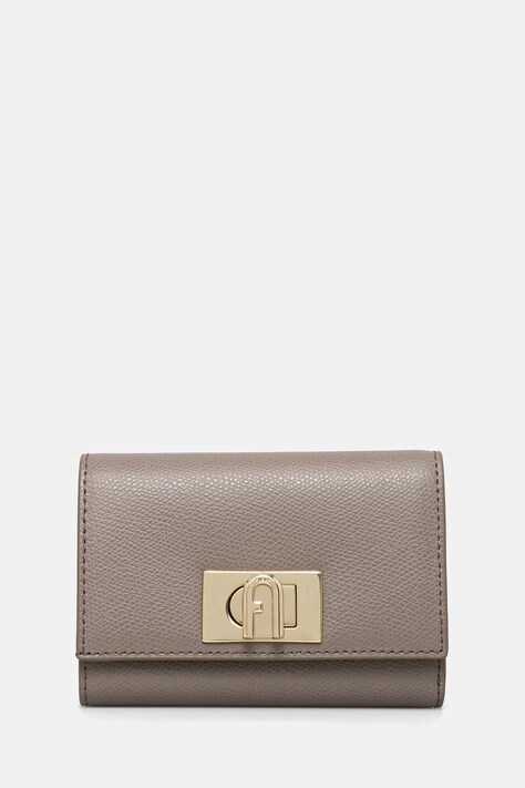 Kožená peněženka Furla hnědá barva, WP00225.ARE000.2572S1007