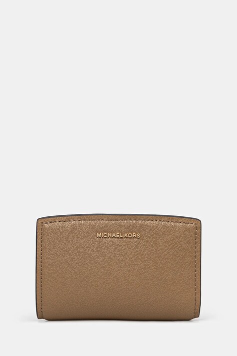 Шкіряний гаманець MICHAEL Michael Kors жіночий колір коричневий 32S5GYTZ2L
