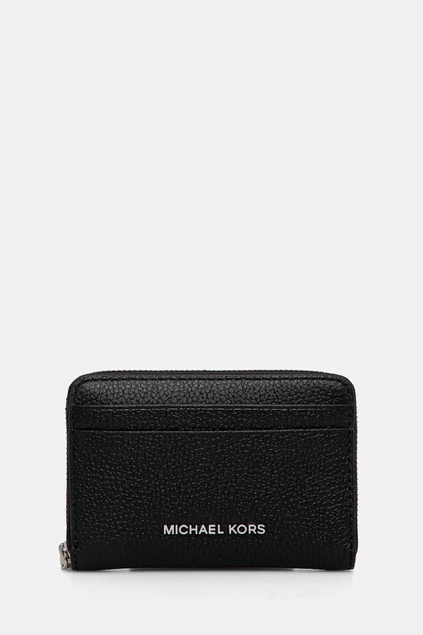 Kožená peněženka MICHAEL Michael Kors černá barva, 32T4SJ6Z5L