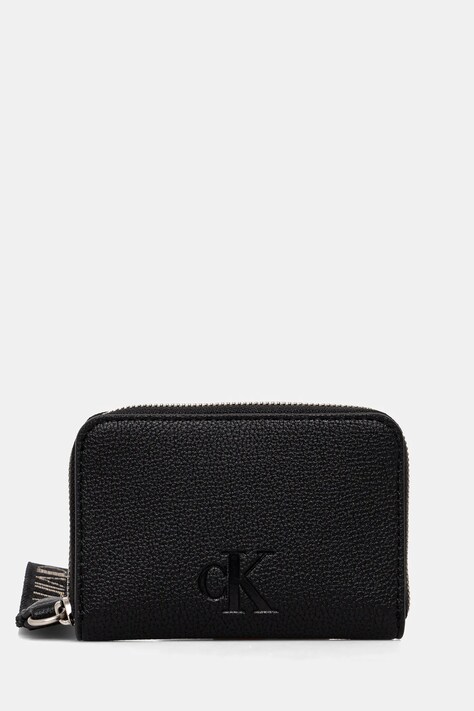 Peňaženka Calvin Klein Jeans dámska, čierna farba, LV04K1024G