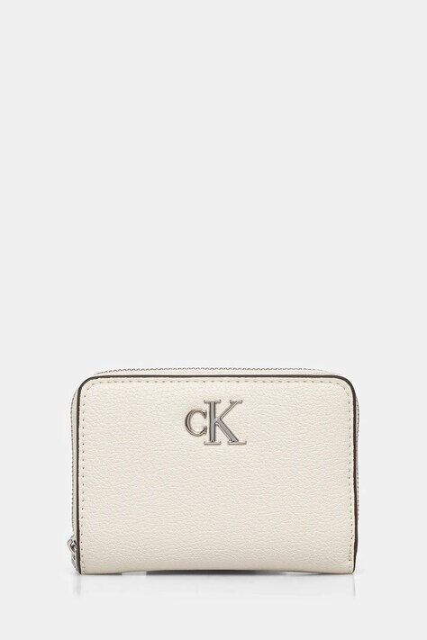 Peněženka Calvin Klein Jeans béžová barva, LV04K1009G