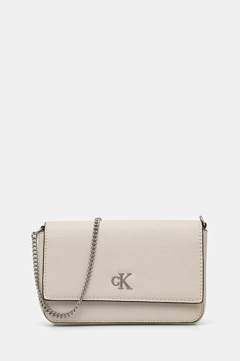 Calvin Klein Jeans geantă culoarea bej, LV04K1027G